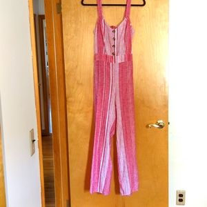 Express striped jumpsuit